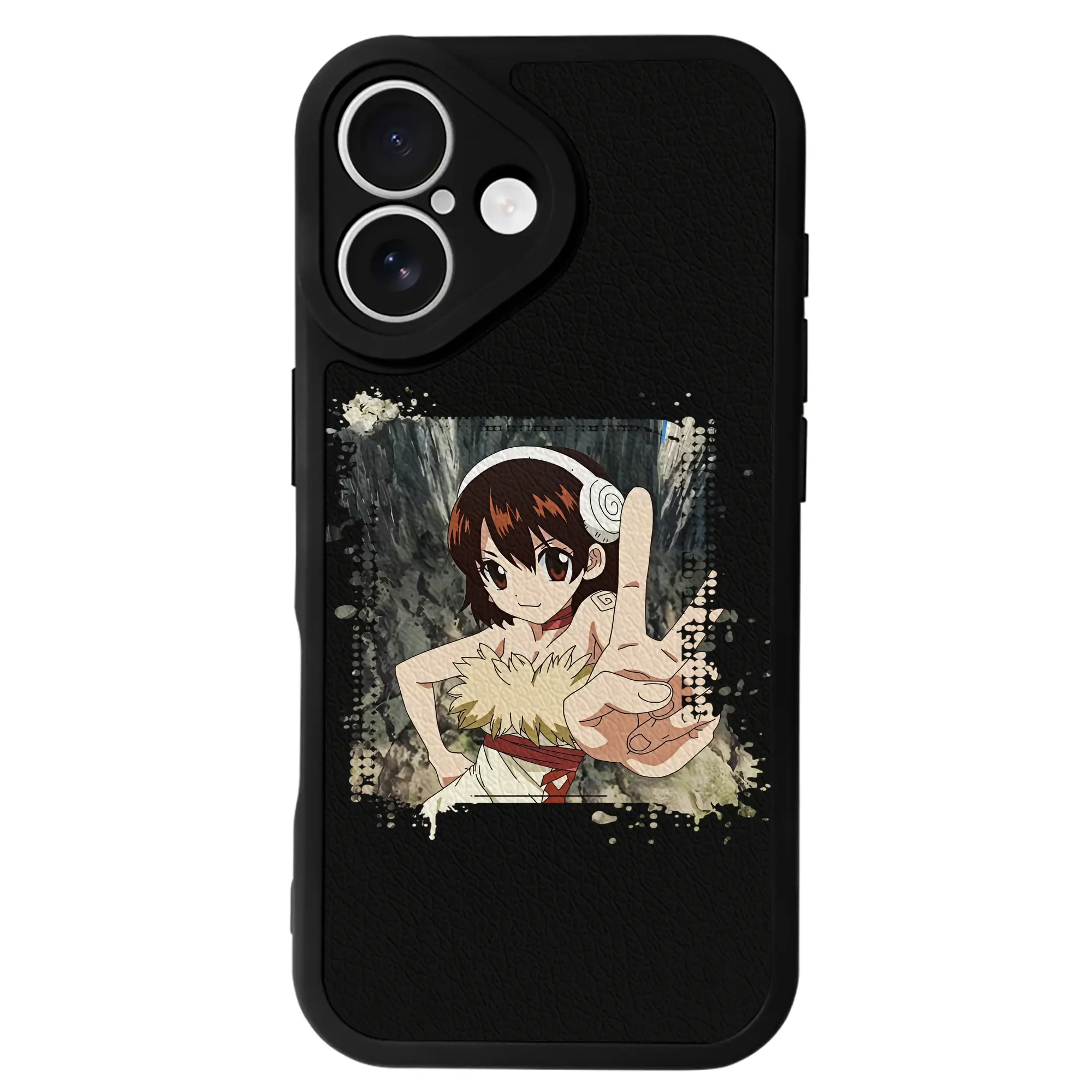 ドクターストーン グッズ,小川杠 - IPhone 16シリーズ対応 ・ シリコンスマホケース ・ レザー調 ・ 高精度フィット ・ 耐衝撃 ・ ワイヤレス充電対応 ・ 精密カット